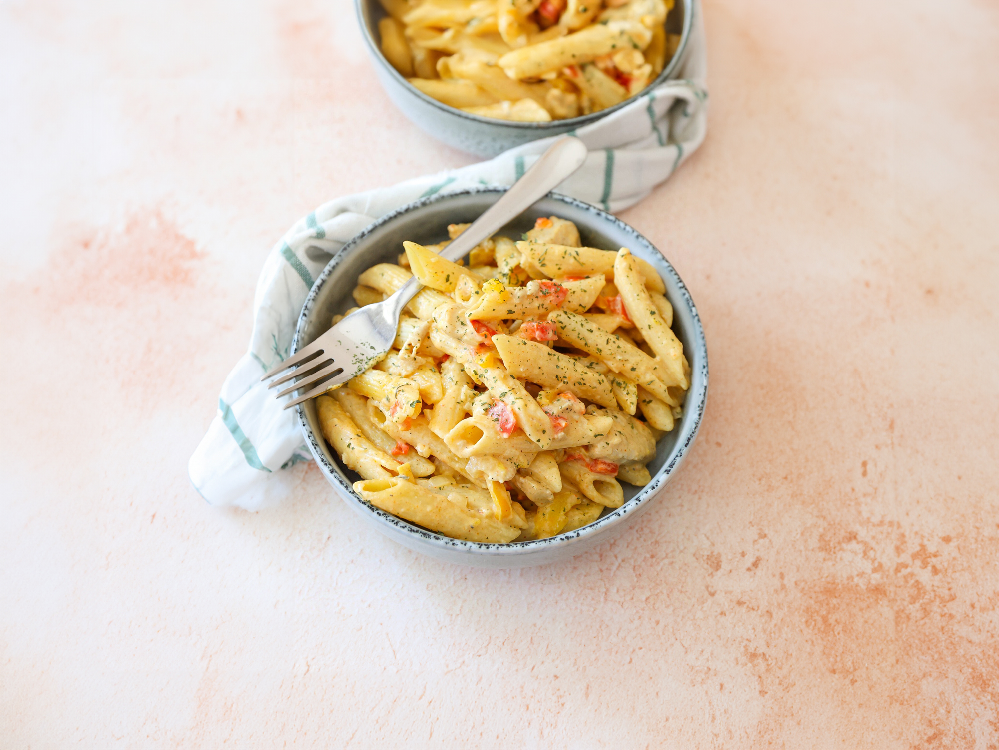 Romige cajun pasta met kip